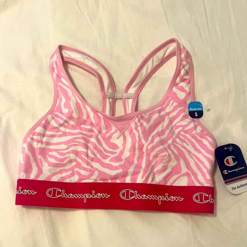 Champion pink sports bra size small
